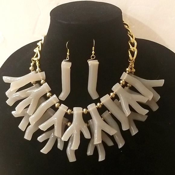 CHUNKY Unique Gray and Gold Tree Branch Set - Picture 1 of 6